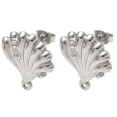 304 Stainless Steel Stud Earring Findings STAS-Z175-02P-01-1