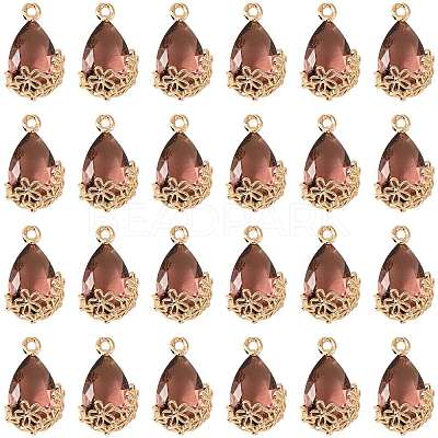Transparent Glass Pendants GLAA-FZ0001-02E-1