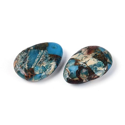 Dyed Natural Imperial Jasper Pendants G-Q601-08D-1