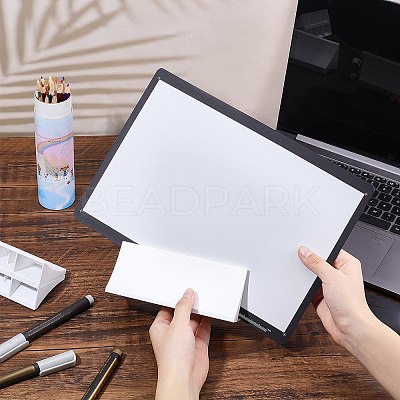 6Pcs Triangle Plastic Card Holders DJEW-NB0001-13-1
