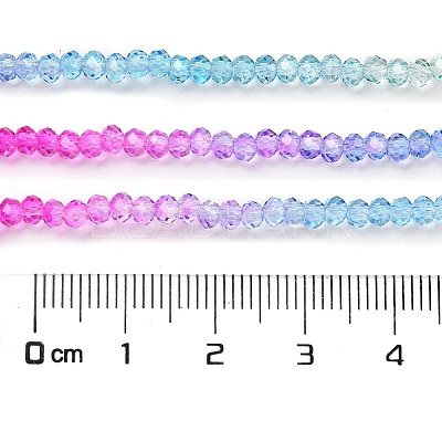 Transparent Painted Glass Beads Strands DGLA-A034-T2mm-A14-1
