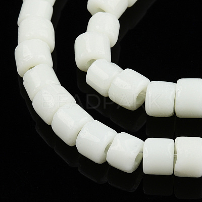 Opaque Solid Glass Bead Strands GLAA-N047-09-F01-1
