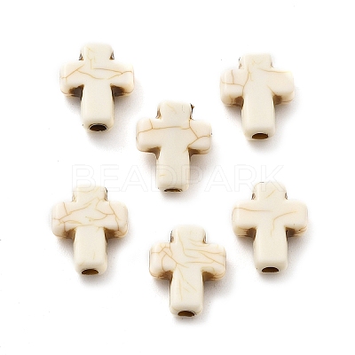 Crackle Opaque Acrylic Beads OACR-Z026-09-1