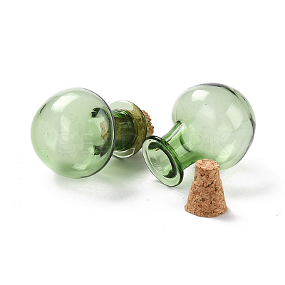 Round Glass Cork Bottles Ornament GLAA-D002-03B-1