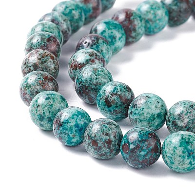 Natural Chrysocolla Beads Strands G-I318-09A-1