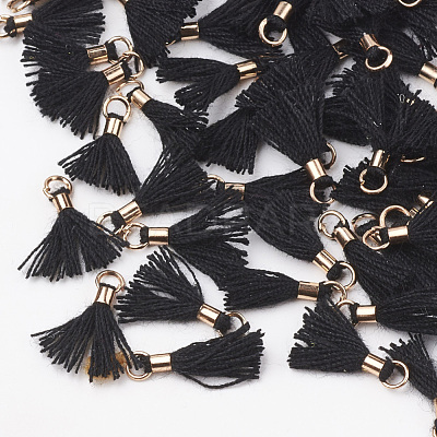 Polycotton(Polyester Cotton) Tassel Pendant Decorations FIND-S275-G-M-1