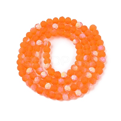 Transparent Glass Beads Strands EGLA-A044-T4mm-MB25-1