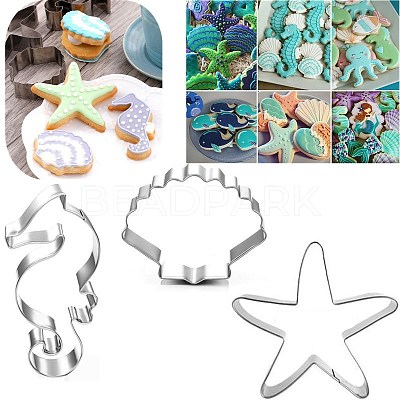 Tarnish Resistant 304 Stainless Steel Cookie Cutters DIY-E012-07A-1