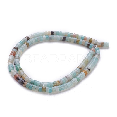 Natural Flower Amazonite Beads Strands LS-G-H230-36-1