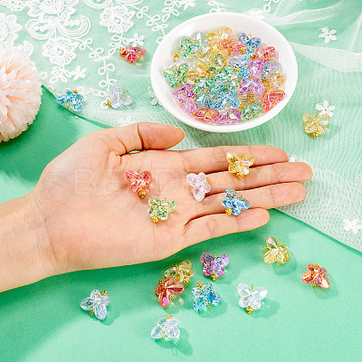 50Pcs Acrylic Pendants PALLOY-TAC0144-1