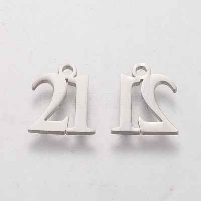 Tarnish Resistant 201 Stainless Steel Charms STAS-Q201-T410-1