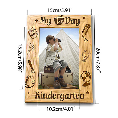 Natural Wood Photo Frames DIY-WH0234-011-1