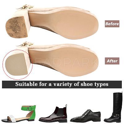 Shoe Repair Synthetic Rubber Heel Replacement AJEW-WH0871-71-1