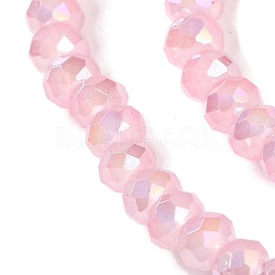 Baking Electroplate Glass Beads Strands DGLA-A039-J2MM-B15-1