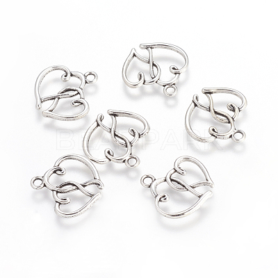 Tibetan Style Alloy Pendants TIBEP-21057-AS-RS-1