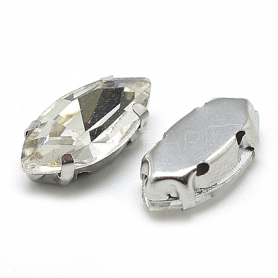 Sew on Rhinestone RGLA-T034-4x15mm-01-1