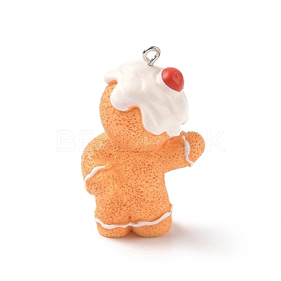 Christmas Theme Opaque Resin Pendants RESI-I336-01P-06-1