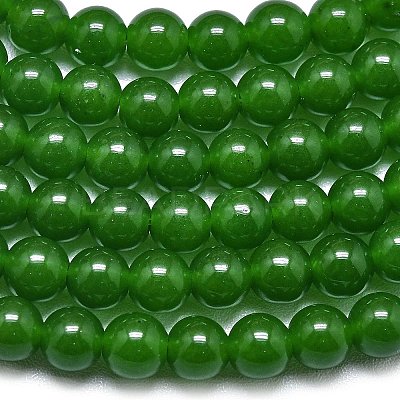 Natural Malaysia Jade Beads Strands G-L645-C01-6mm-05-1