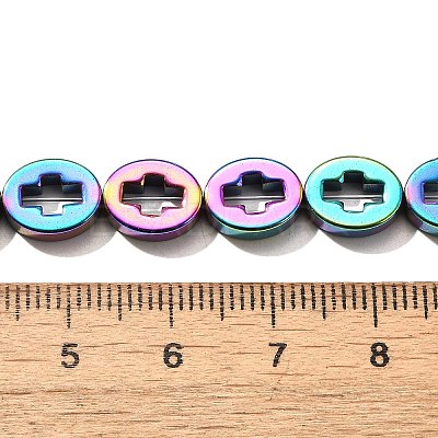 Electroplated Synthetic Non-magnetic Hematite Beads Strands G-L613-Z01-02B-1