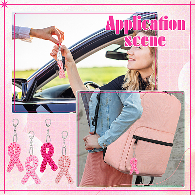 4Pcs Polyester & Spandex Penedant Decoration KEYC-PH01547-1