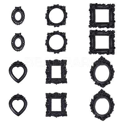 12Pcs 6 Style Resin Picture Frames RESI-CP0001-02-1