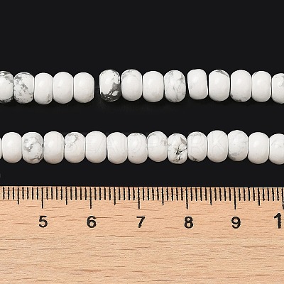 Synthetic Howlite Beads Strands G-K340-B06-01-1