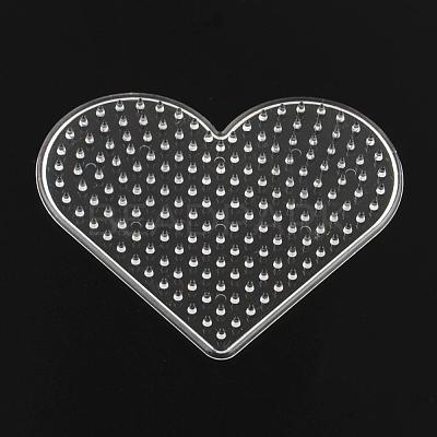 Heart ABC Plastic Pegboards used for 5x5mm DIY Fuse Beads DIY-Q009-14-1