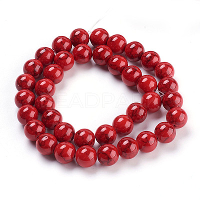 Synthetic Turquoise Beads Strands X-TURQ-H038-10mm-XXS17-1