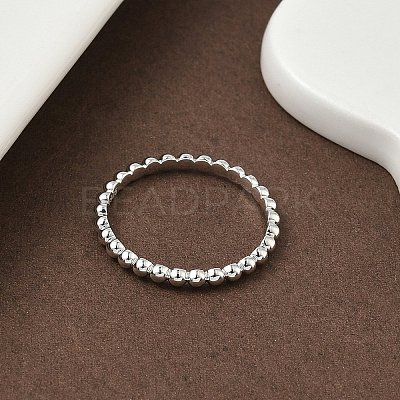 925 Streling Silver Plain Band Rings RJEW-P164-01C-P-1