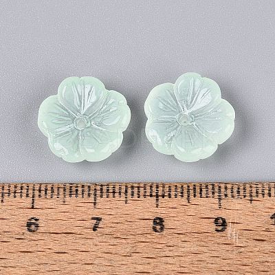 Transparent Spray Painted Glass Beads GLAA-Q089-003-E001-1-1