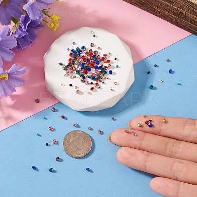 Pointed Back Glass Rhinestone Cabochons RGLA-YS0001-05-1