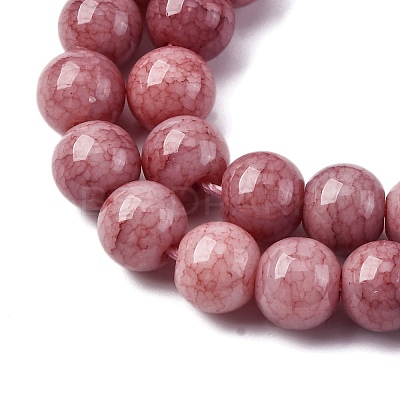 Ombre Effect Dyed Glass Beads Strands GLAA-T031-01O-01-1