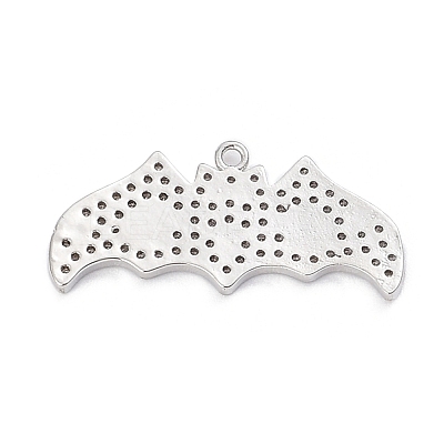 Rack Plating Brass Cubic Zirconia Pendants KK-D031-09-1