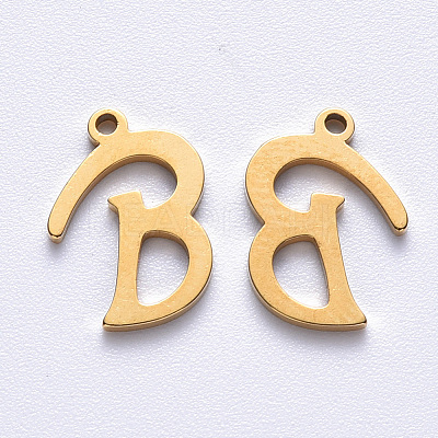 PVD Vacuum Plating 201 Stainless Steel Charms STAS-R105-B-G-1