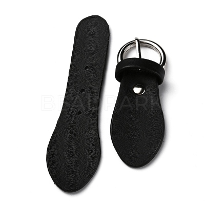 Black PU Leather Buckles FIND-WH0111-285P-1
