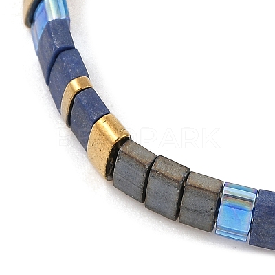 Vintage Ethnic Style Adjustable Glass Tila Beaded Handmade Slider Bracelets for Women ZN9527-4-1