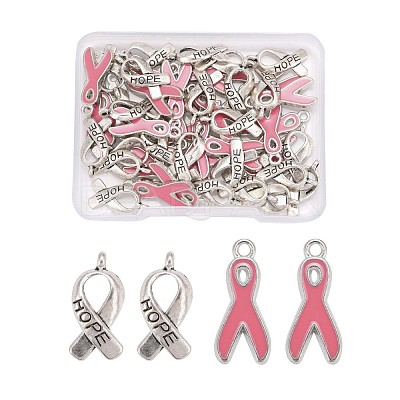 50Pcs 2 Styles Alloy Enamel Pendants ENAM-LS0001-29-1