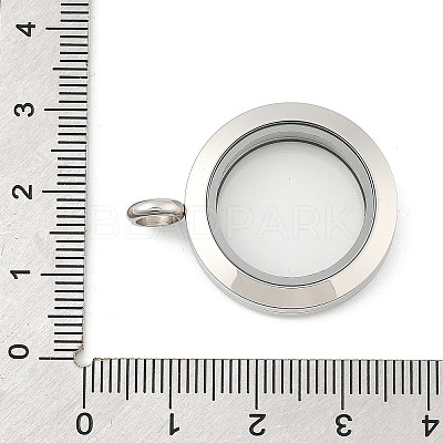 304 Stainless Steel Floating Locket Pendants X-STAS-E443-41P-03-1