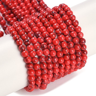 Synthetic Turquoise Beads Strands G-U004-02K-1