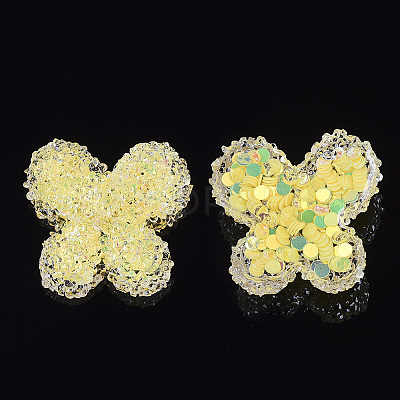Epoxy Resin Cabochons RESI-T041-12A-01-1