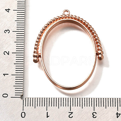 Alloy Open Back Bezel Pendants PALLOY-I223-11RG-1