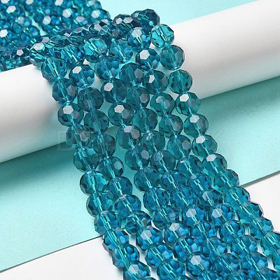 Transparent Glass Beads X-EGLA-A035-T10mm-D12-1