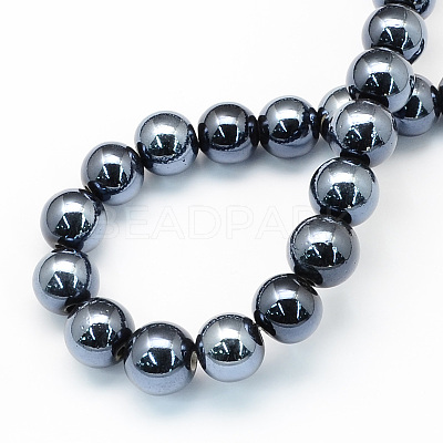 Glazed Porcelain Round Beads PORC-S489-8mm-03-1