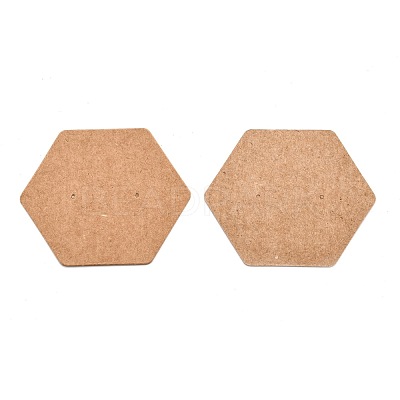 Kraft Paper Earring Displays Cards CDIS-H005-01-1