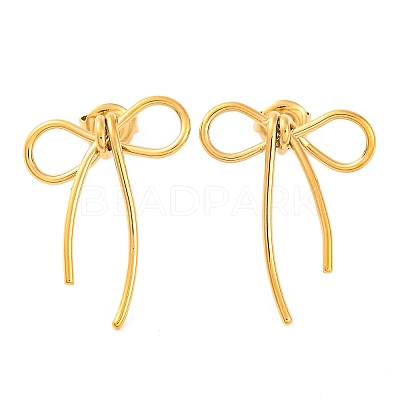 Ion Plating(IP) 304 Stainless Steel Stud Earrings EJEW-G395-16G-1