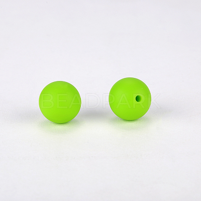 Round Silicone Focal Beads SI-JX0046A-05-1
