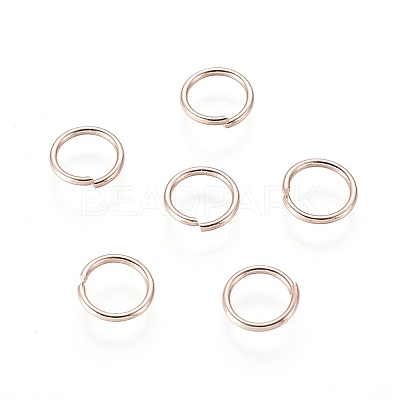 304 Stainless Steel Open Jump Rings STAS-O098-01RG-10-1