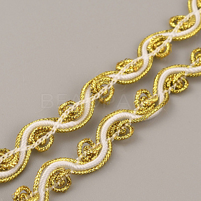 Filigree Polyester Lace Ribbon OCOR-WH0078-27A-1