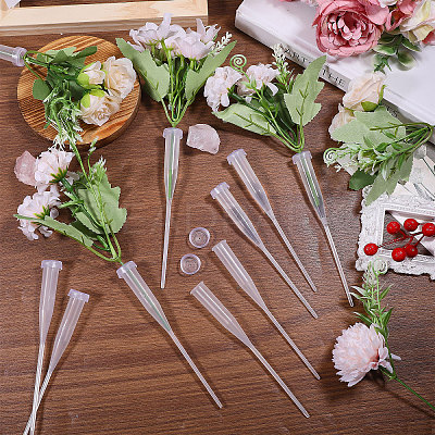 50Pcs Plastic Flower Tube AJEW-GL0002-97B-1