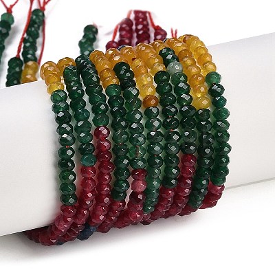 Gradient Color Natural White Jade Beads Strands G-Z069-01H-1